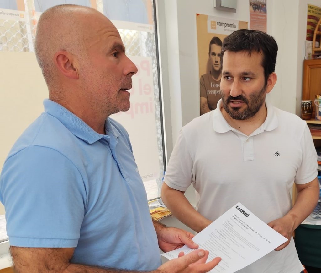 Vicent Marzà i Carles Peris es reuneixen per a defensar l'arròs valencià.