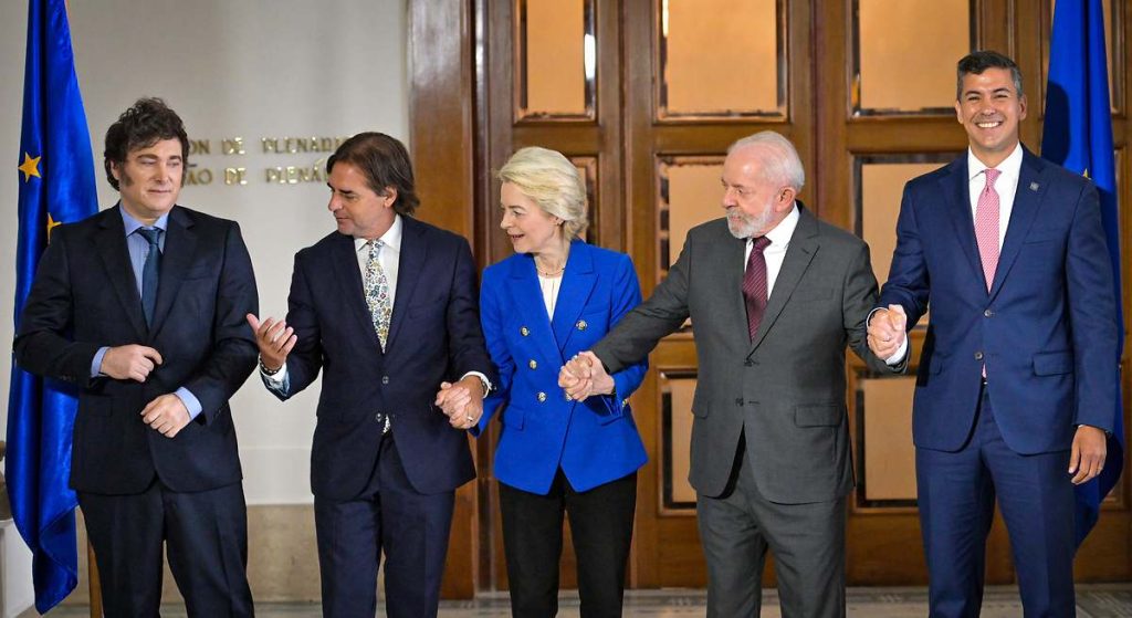 Presidents del països sud-americans i Úrsula Von der Leyen