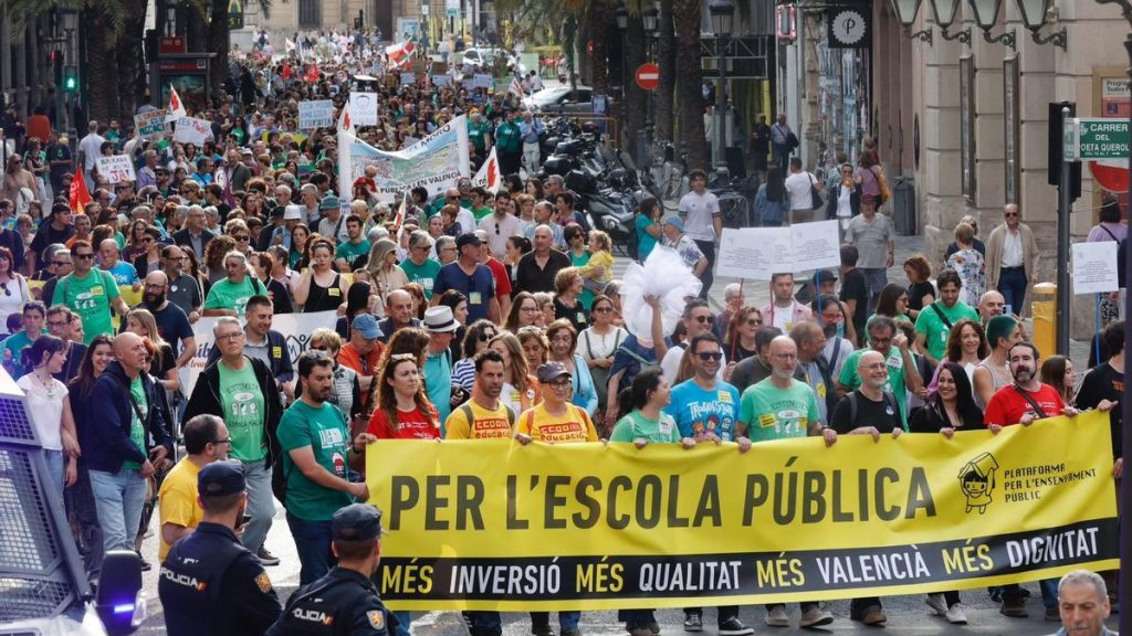 Manifestació per l'educació pública